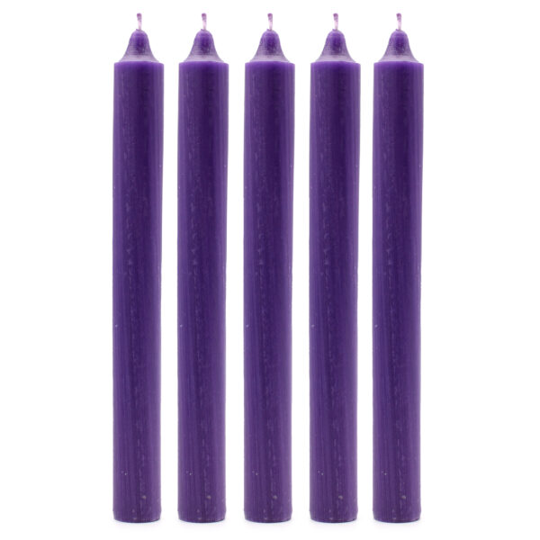 Second image of Velas a Granel de Color Sólido - Morado Rústico - Paquete de 10