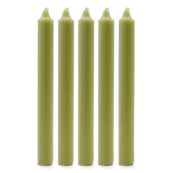 Second image of Velas a Granel de Color Sólido - Oliva Rústica - Paquete de 10