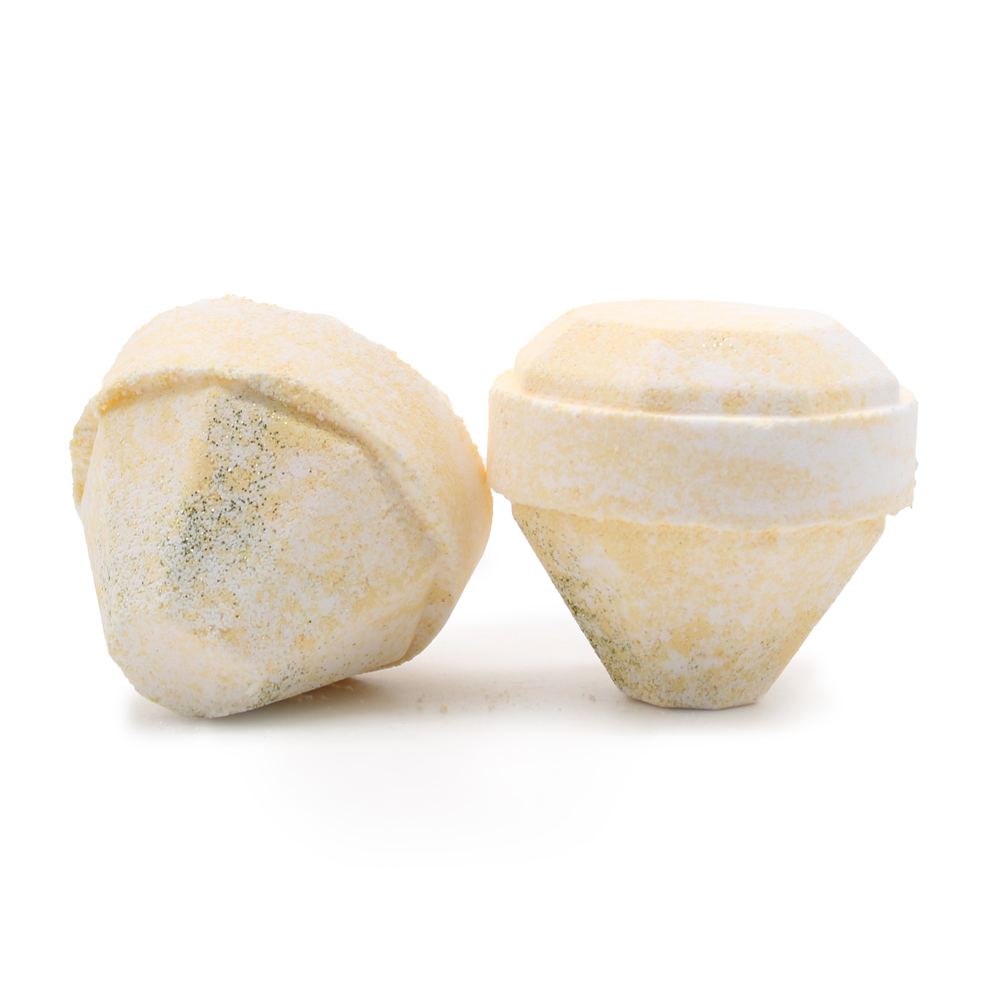 Second image of Bomba de Baño de Piedras Preciosas - Blanca y Dorada