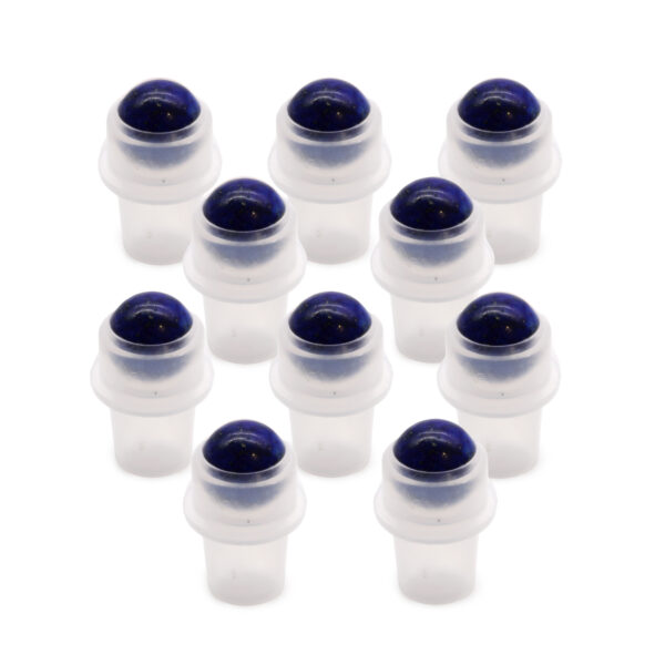 Second image of Punta de rodillo de piedras preciosas para botella de 5 ml - Sodalita