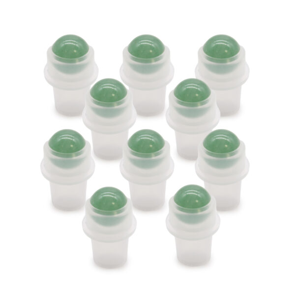 Second image of Punta de rodillo de piedras preciosas para botella de 5 ml - Aventurina
