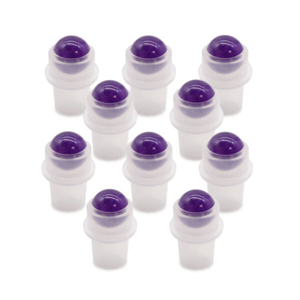 Second image of Punta de rodillo de piedras preciosas para botella de 5 ml - Amatista
