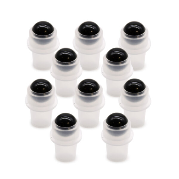 Second image of Punta de rodillo de piedras preciosas para botella de 5 ml - Turmalina negra