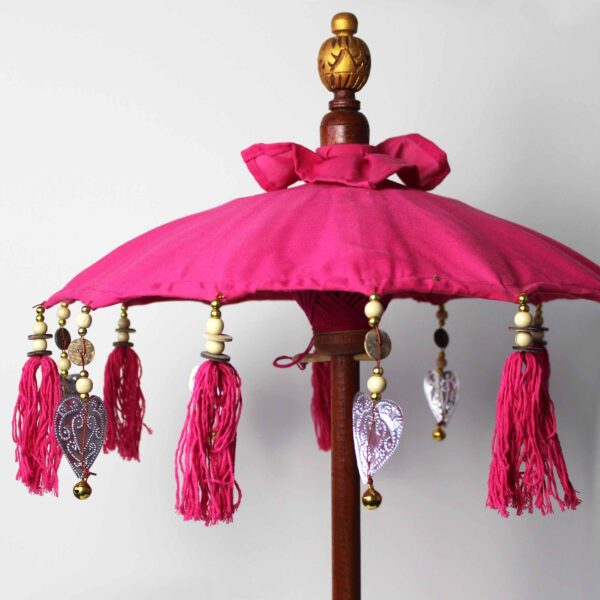 Second image of Sombrilla Bali Home Decor - Algodón - Rosa - 40cm