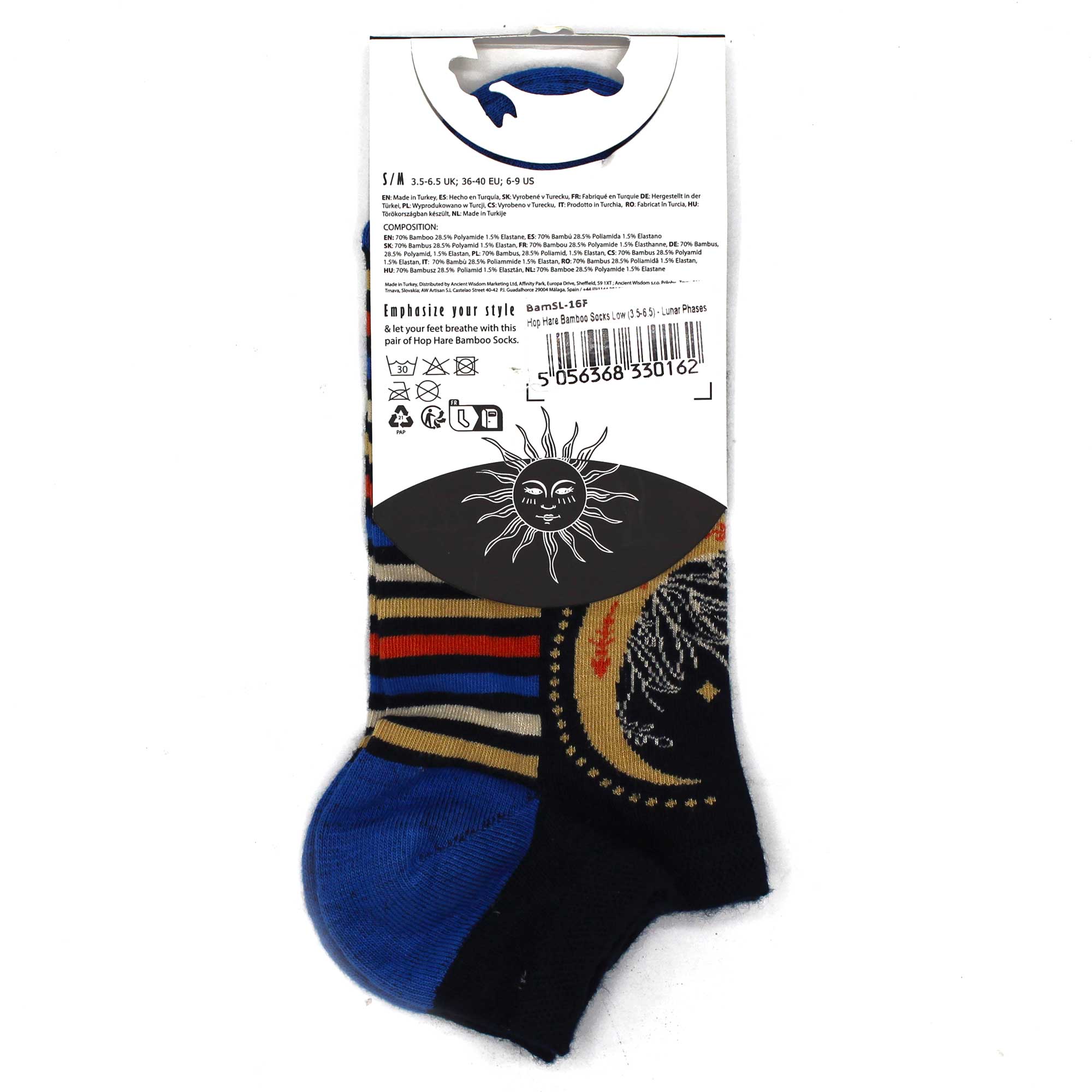 Second image of Calcetines bajos M/L Hop Hare Bamboo (41-46) - Fases lunares
