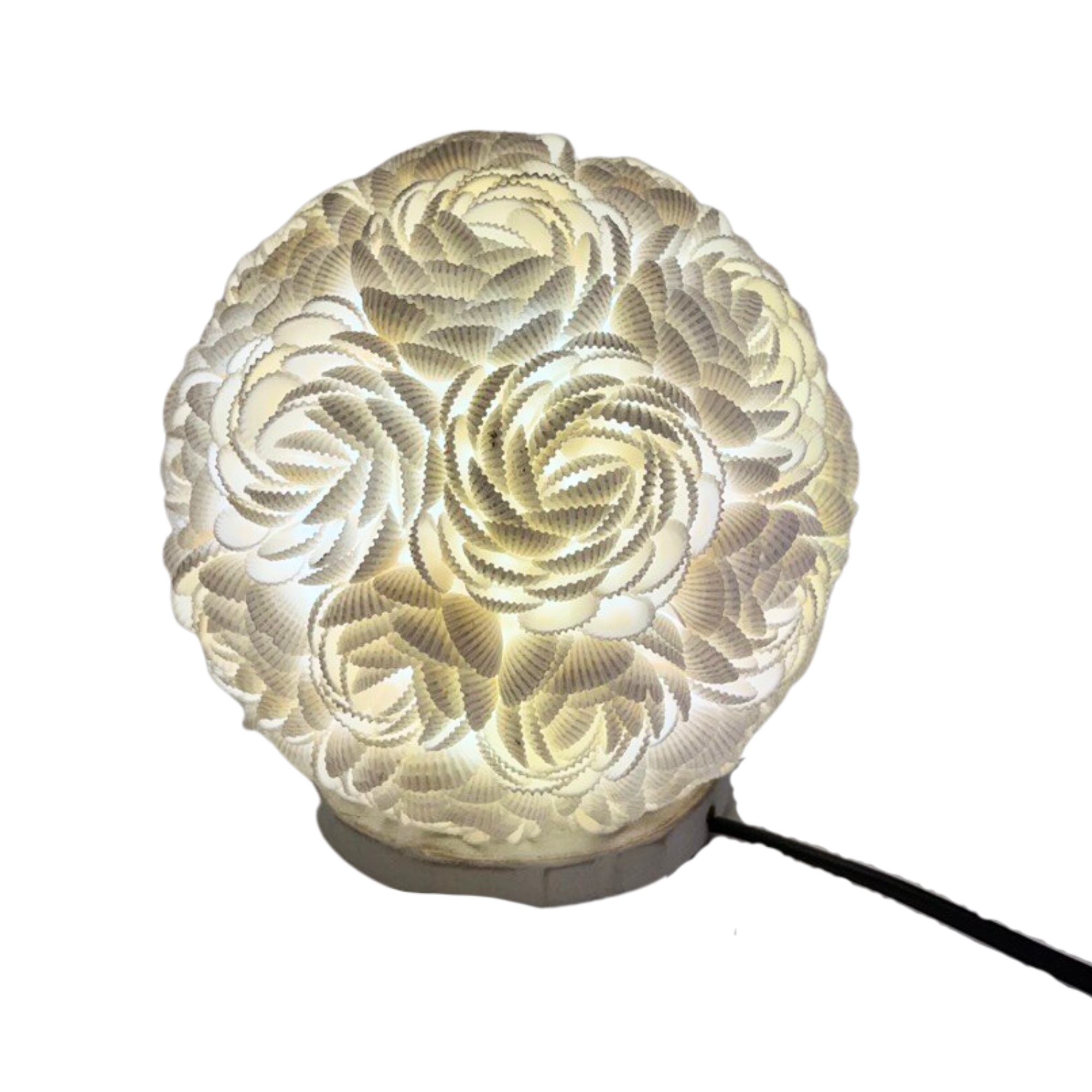 Second image of Lámpara Boho Sea Shell - Globo Rosa - 15cm