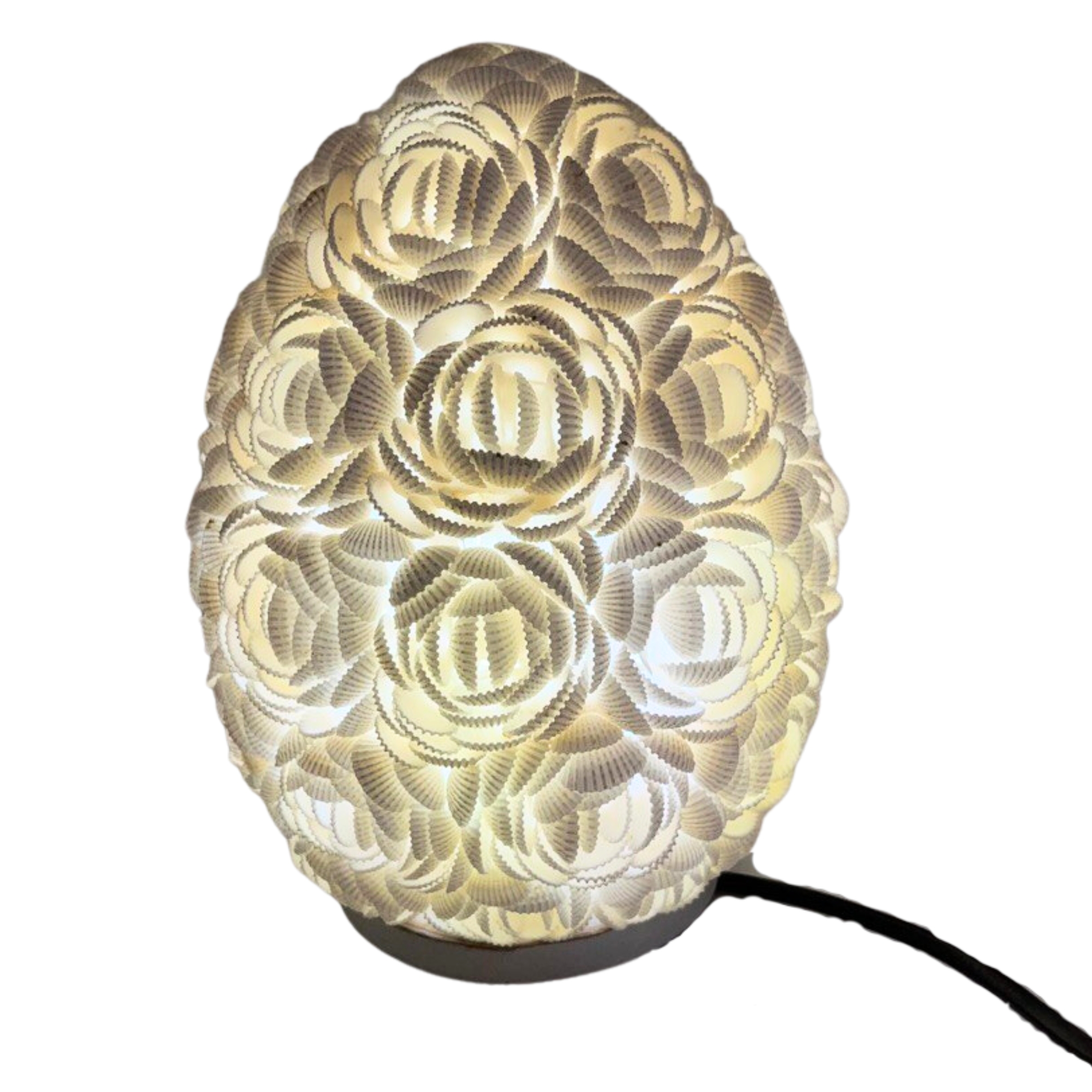 Second image of Lámpara Boho Sea Shell - Rosa Ovalada - 20cm