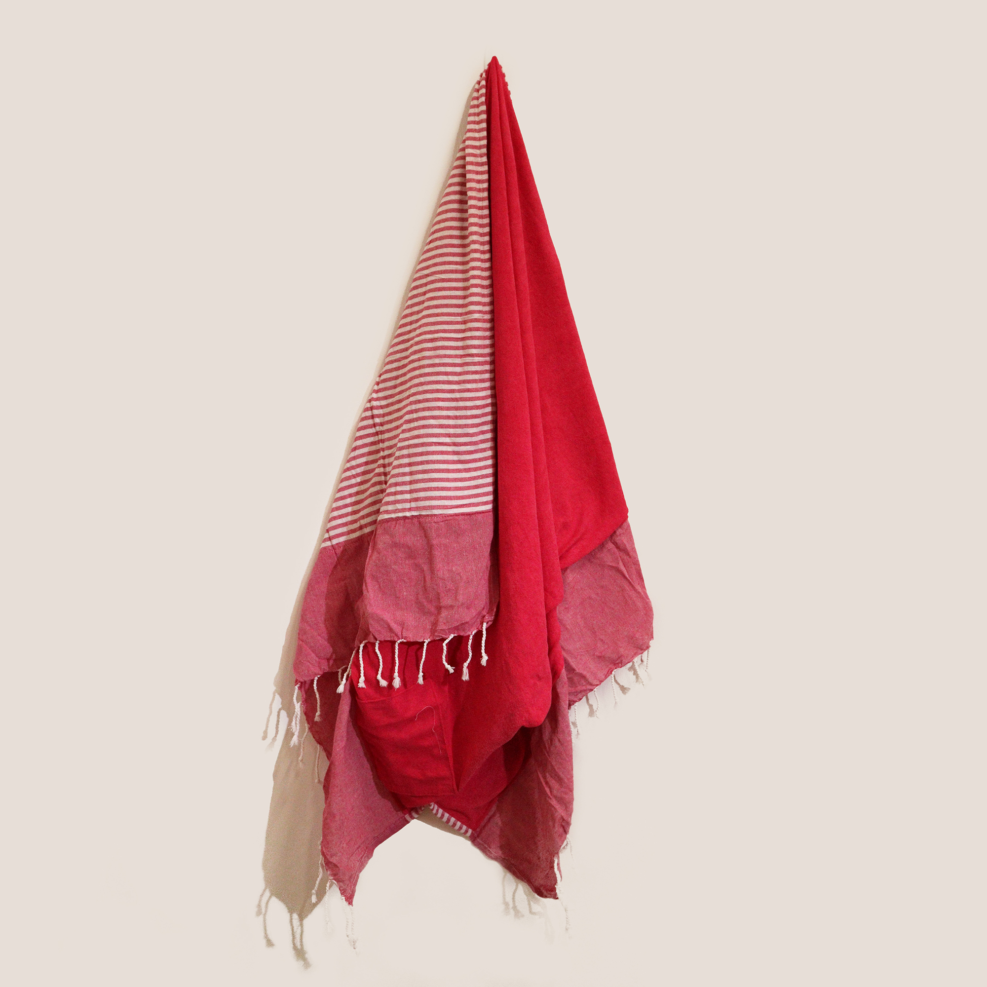Second image of Toalla Pareo de Algodón - 100x180 cm - Rosa Calido