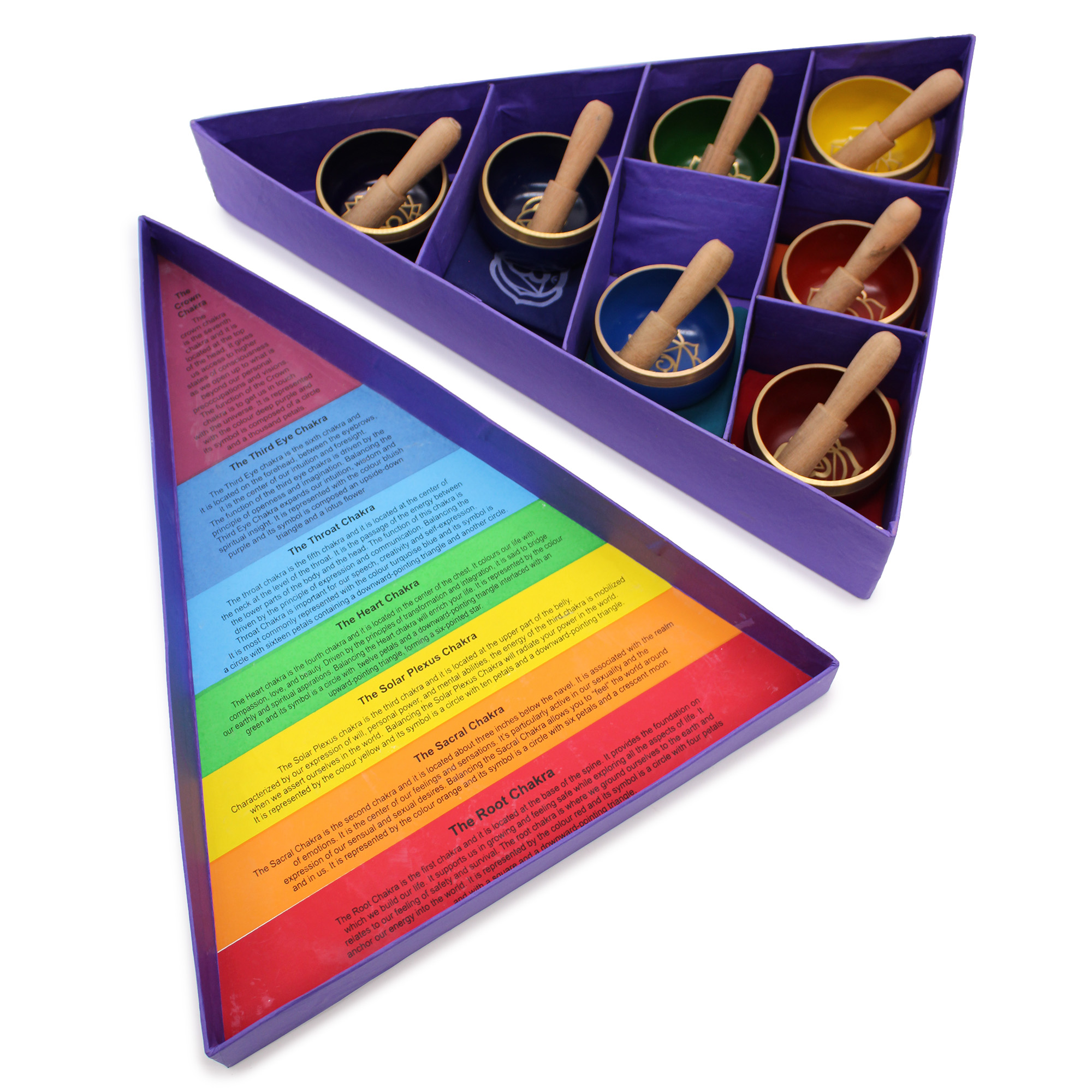 Second image of Set de regalo de cuenco tibetano con piramide de chakras