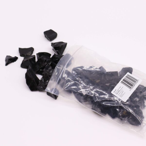 Second image of Cristales en bruto (500 g) - Obsidiana Negra
