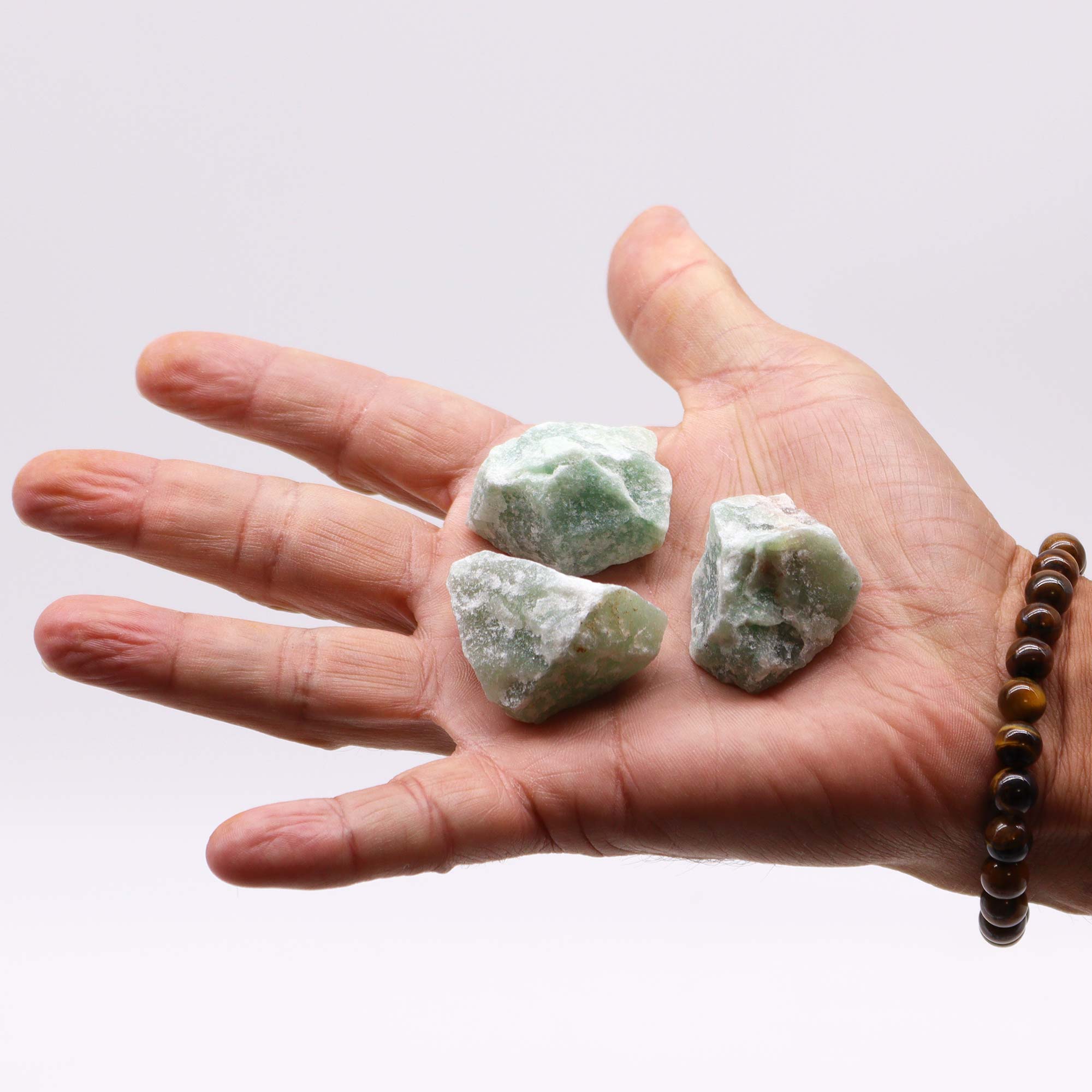 Second image of Cristales en bruto (500 g) - Jade de cristal