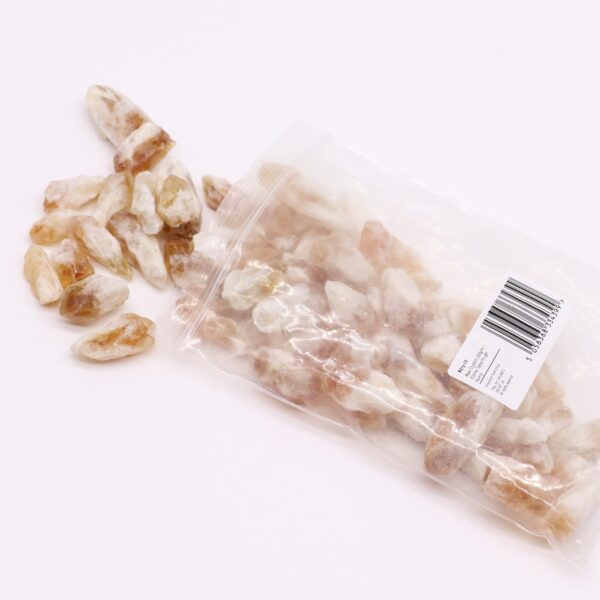 Second image of Cristales en bruto (500 g) - Puntas ásperas de topacio citrino