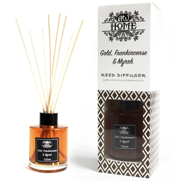 Second image of Difusor aromático 120ml - oro, incienso y mirra
