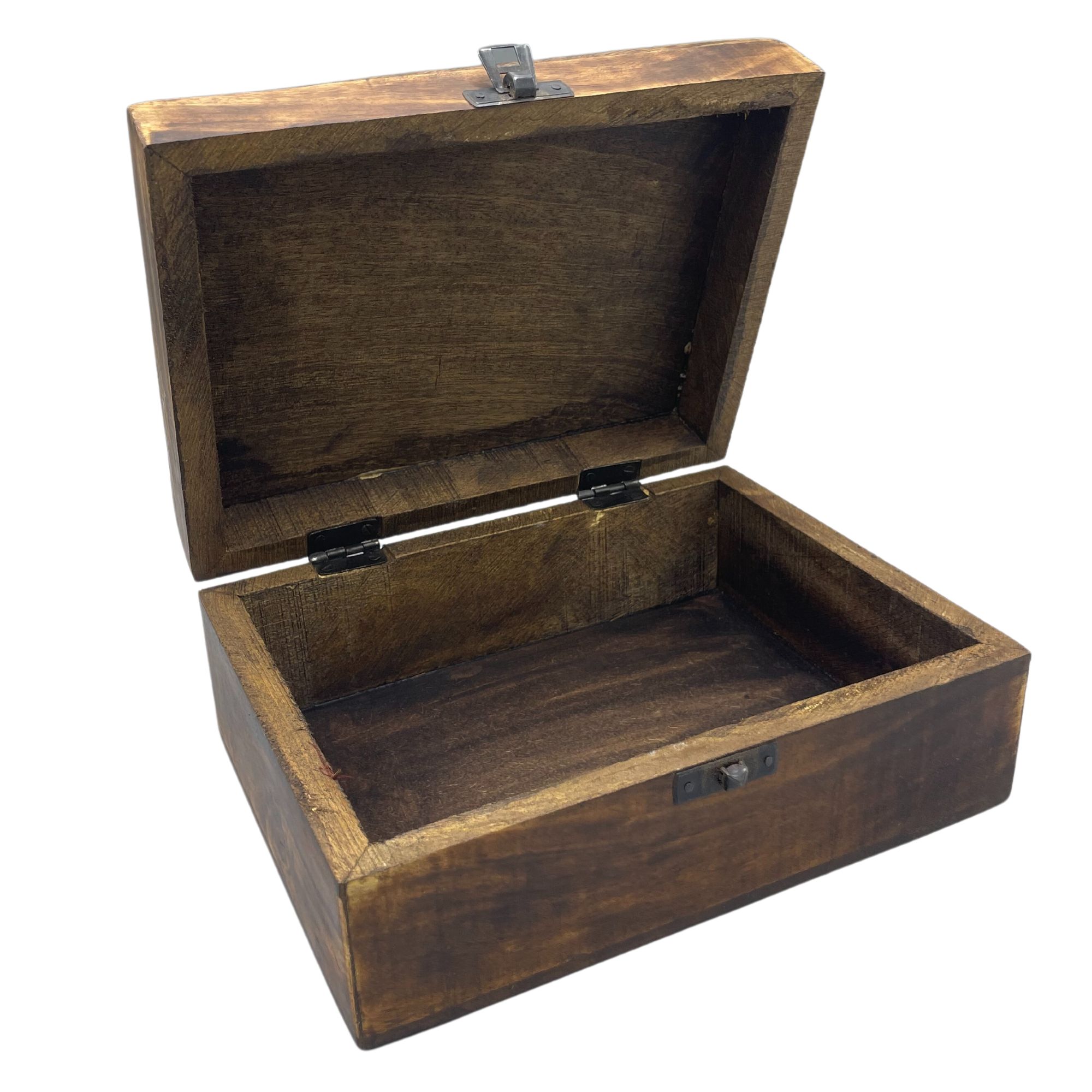 Second image of Caja Grande de Cerámica Esmaltada - 20x15x7.5cm - Hormigón