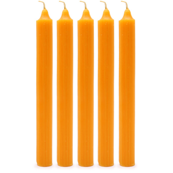 Second image of Juego de Velas de Mesa de Color Sólido - Pack de 21 - Mango Rústico