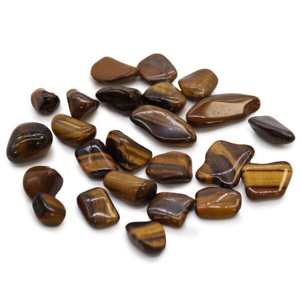 Pequeñas piedras africanas - Ojo de tigre - Dorado
