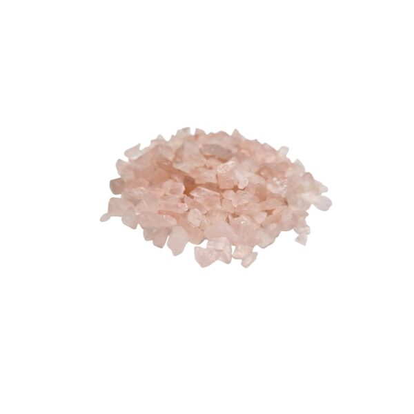 Second image of Rose Quartz Gemstone Chips Bulk - 1KG
