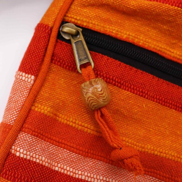 Second image of Bolso Bandolera Nepal (Correa Ajustable) - Amanecer Naranja