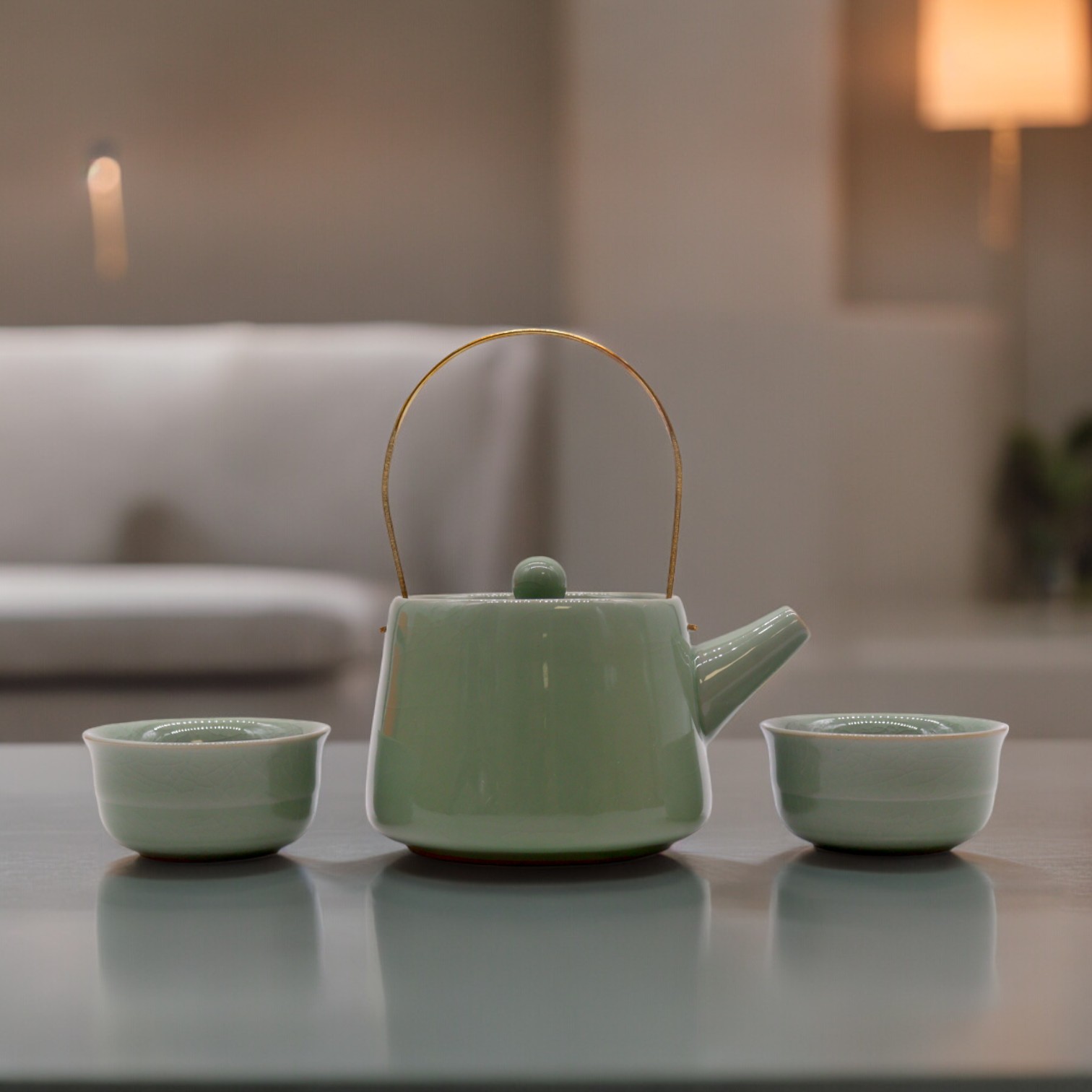 Second image of Set de Tetera - Verde - Tetera & Dos Tazas