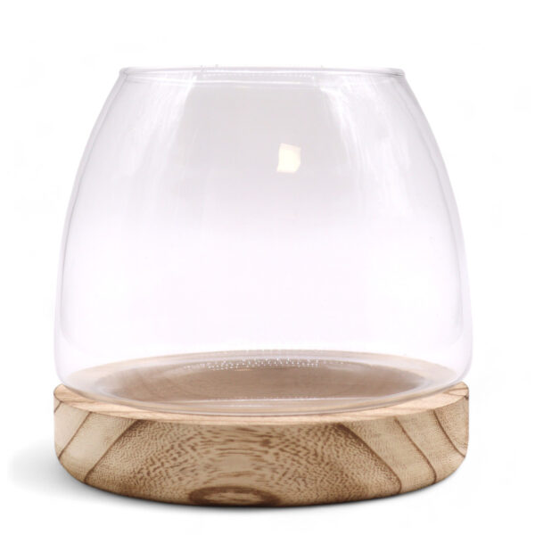 Second image of Terario Pequeño en Madera de Tung Natural - 15x15cm