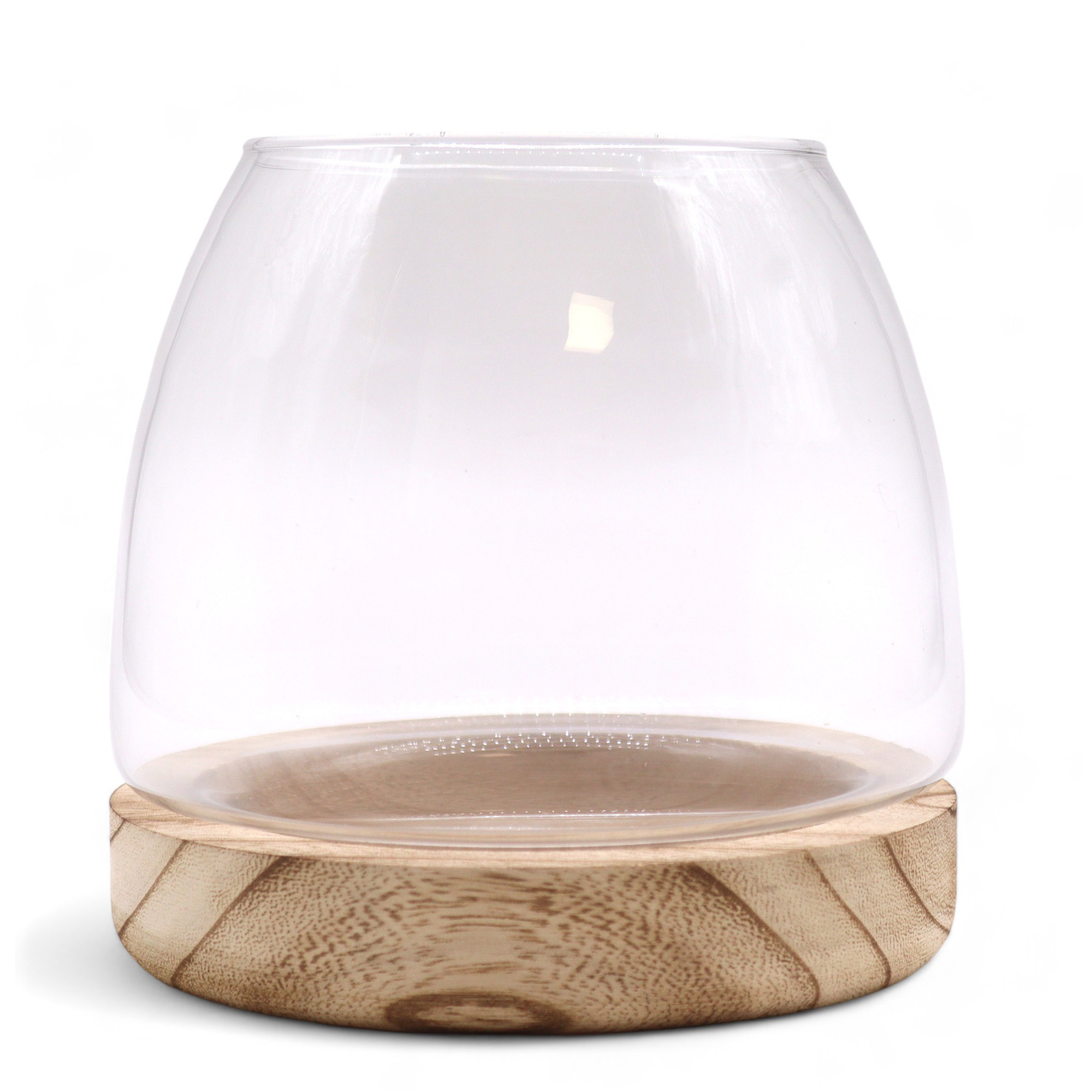 Second image of Terario Pequeño en Madera de Tung Natural - 15x15cm
