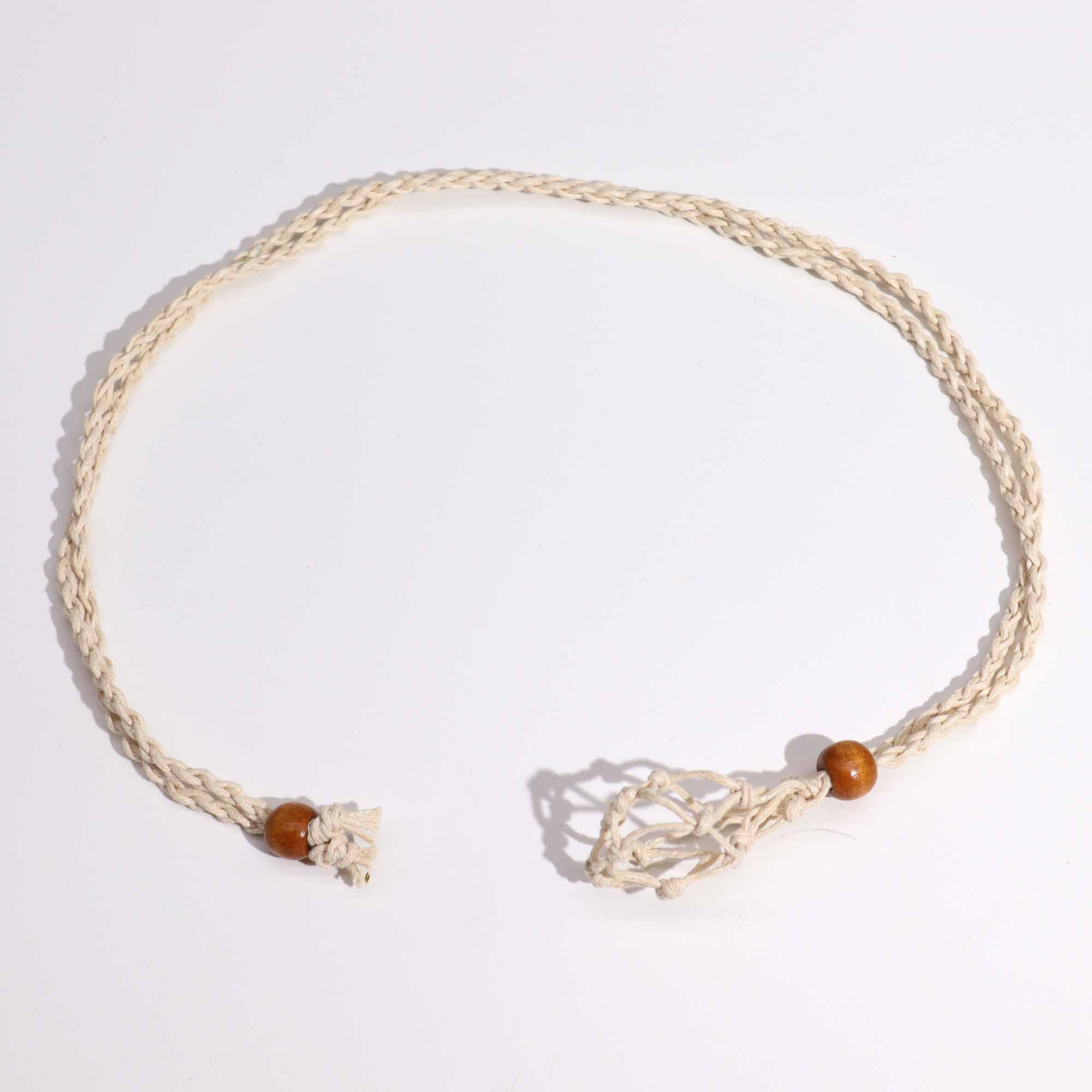 Second image of Cordones para Collar de Pieras Preciosas 45 cm - Natural