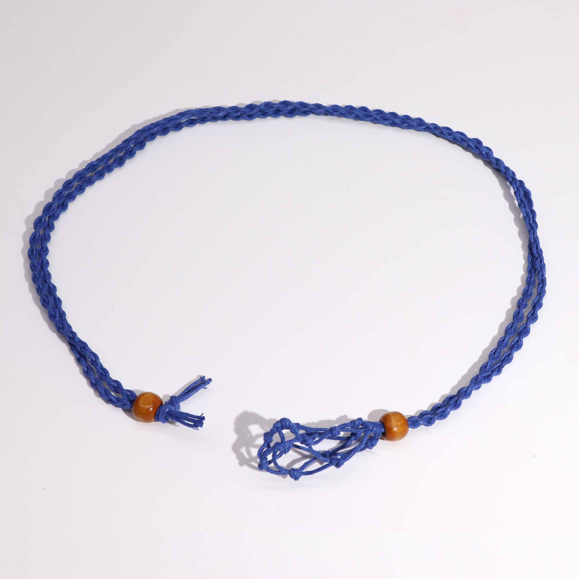 Second image of Cordones para Collar de Pieras Preciosas 45 cm - Azul Marino