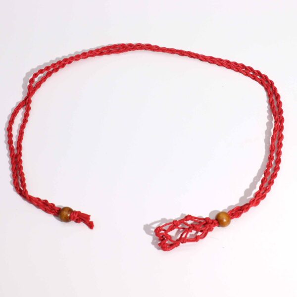 Second image of Cordones para Collar de Pieras Preciosas 45 cm - Rojo