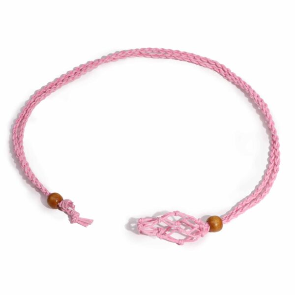 Second image of Cordones para Collar de Pieras Preciosas 45 cm - Rosa