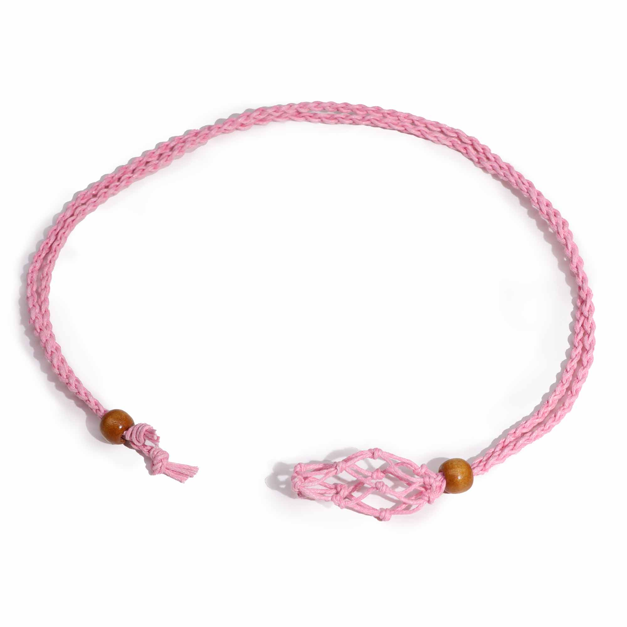 Second image of Cordones para Collar de Pieras Preciosas 45 cm - Rosa