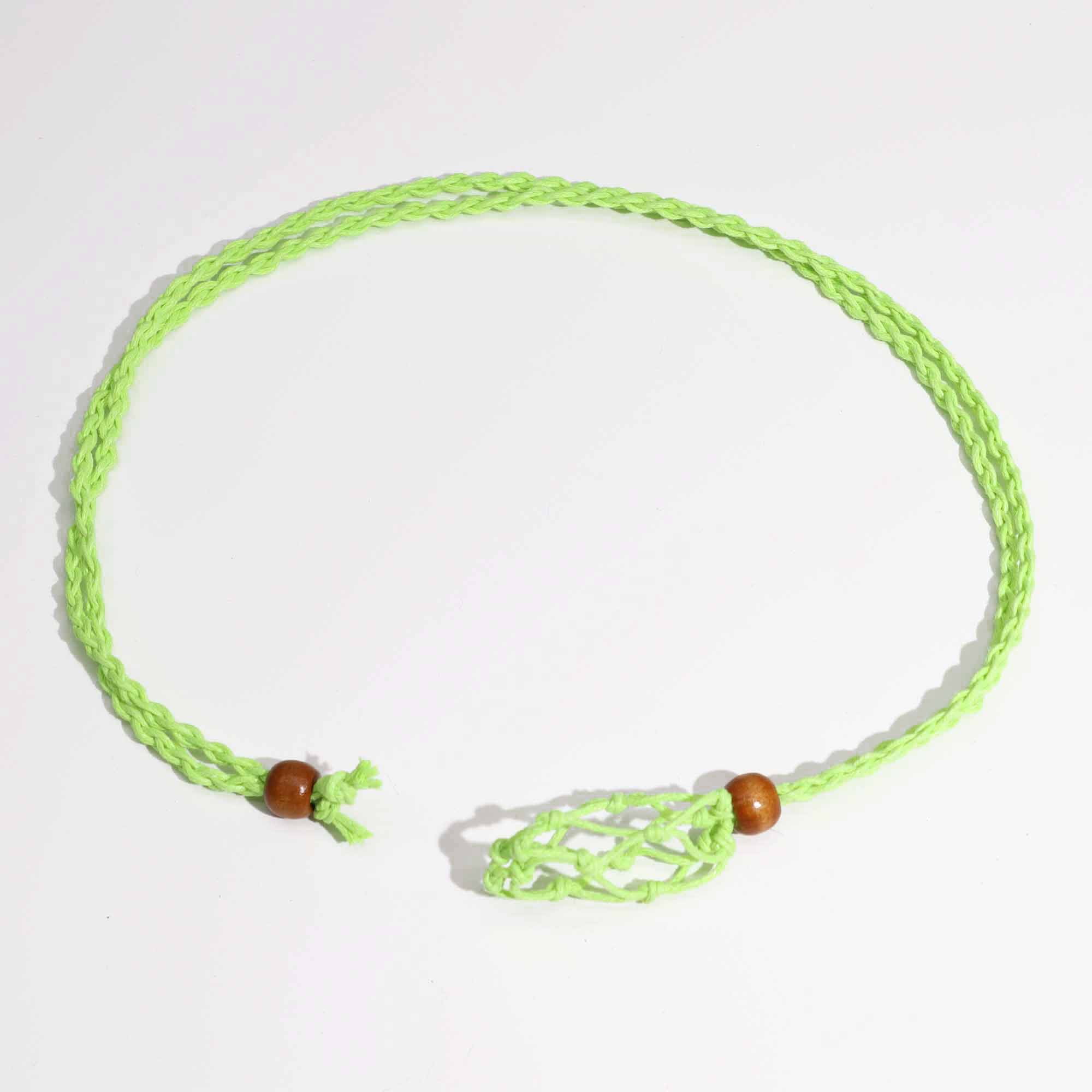 Second image of Cordones para Collar de Pieras Preciosas 45 cm - Verde