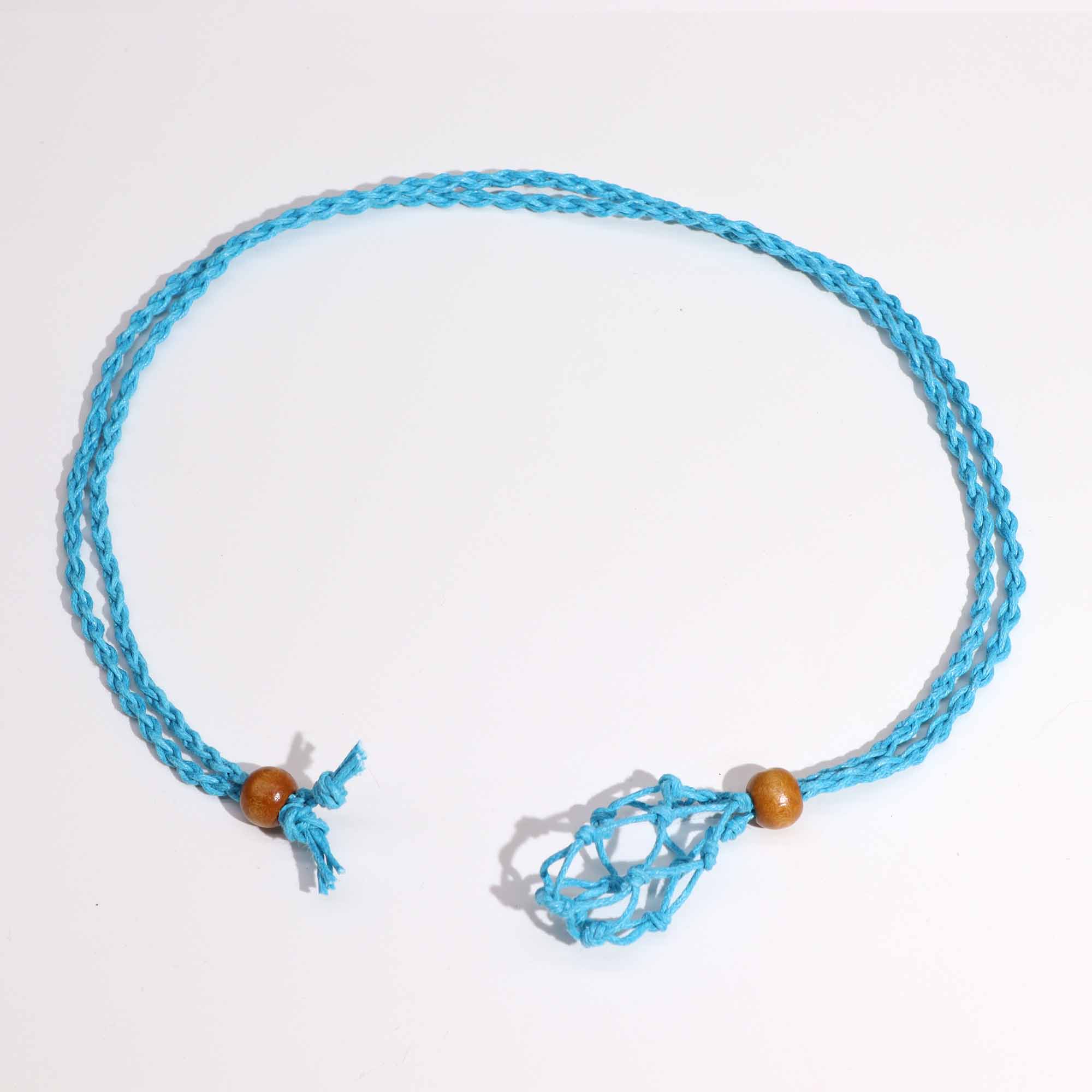 Second image of Cordones para Collar de Pieras Preciosas 45 cm - Azul