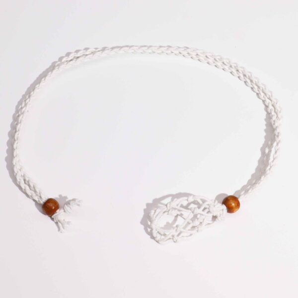 Second image of Cordones para Collar de Pieras Preciosas 45 cm - Blanco