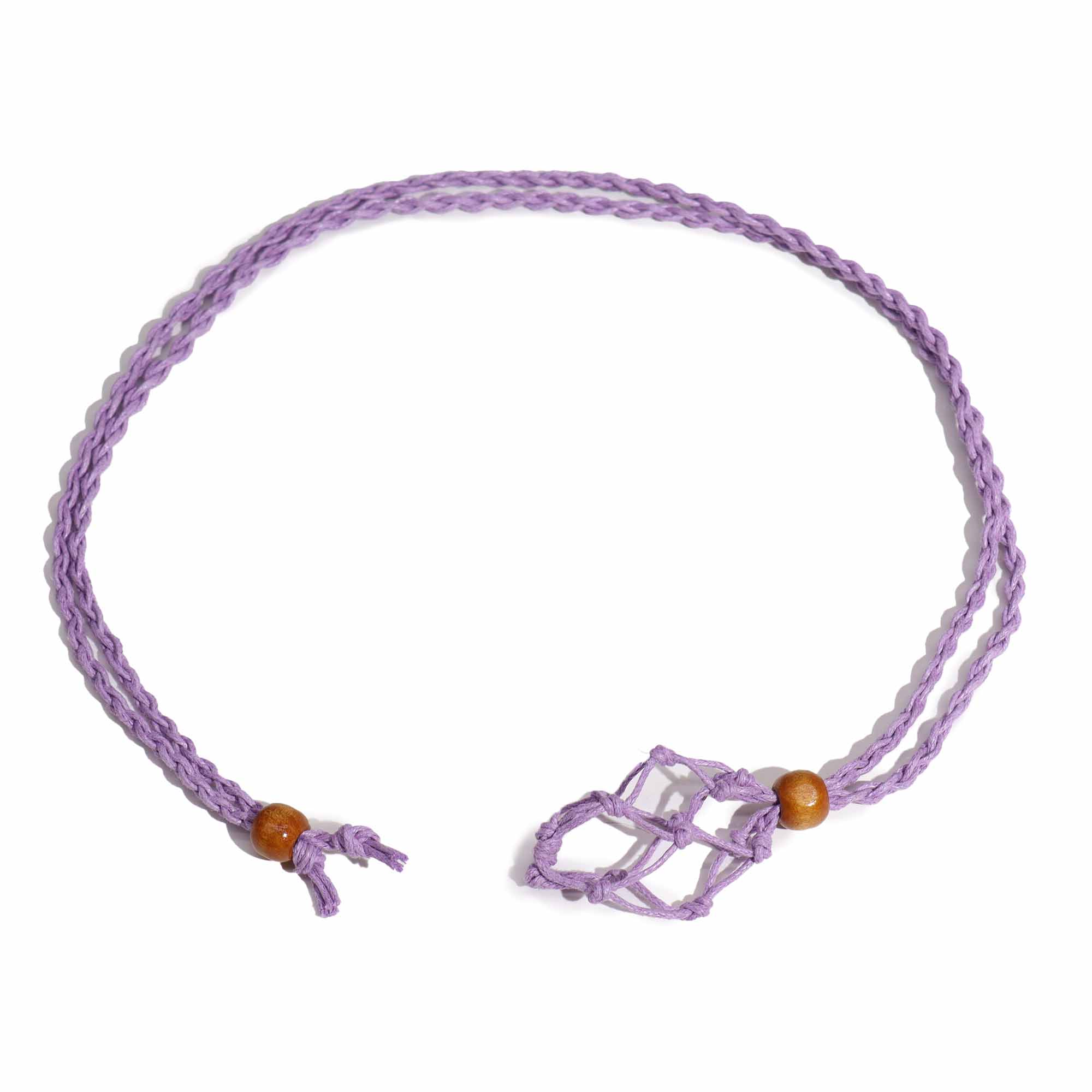 Second image of Cordones para Collar de Pieras Preciosas 45 cm - Purpura