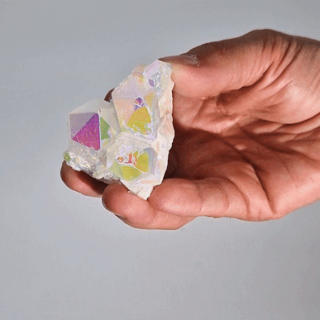 Second image of Cuarzo Natural Mejorado Mediano - Cuarzo Angel Aura (aprox 100-150gm 7-10cm)