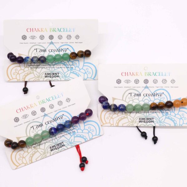 Second image of Pulseras de chakras - 21 piedras