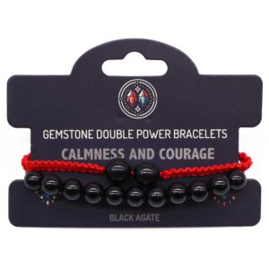Pulseras de Doble Poder - Ágata Negra