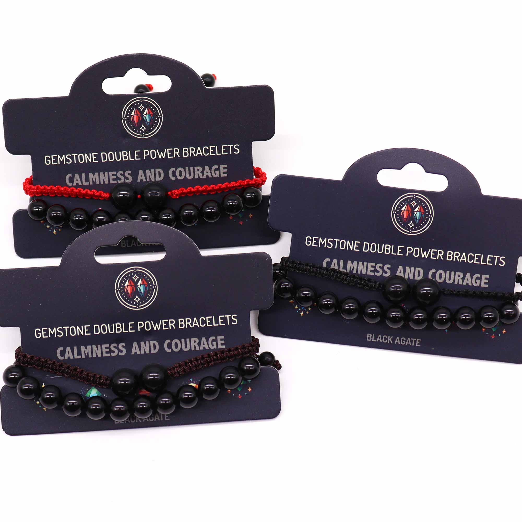 Second image of Pulseras de Doble Poder - Ágata Negra