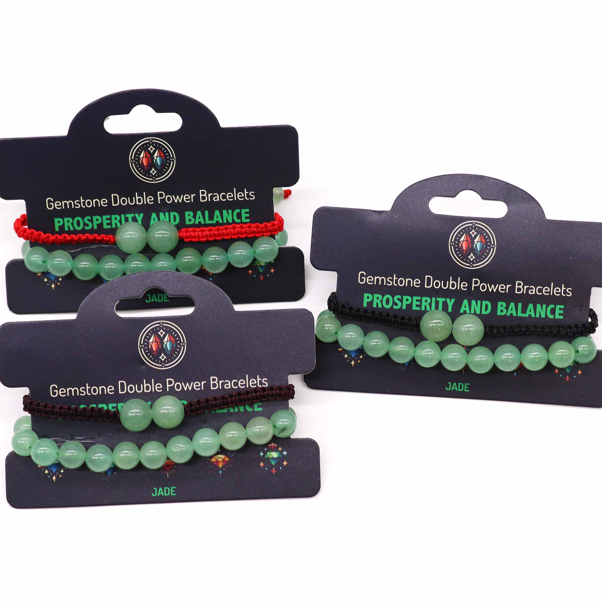 Second image of Pulseras de Doble Poder de Piedras Preciosas - Jade