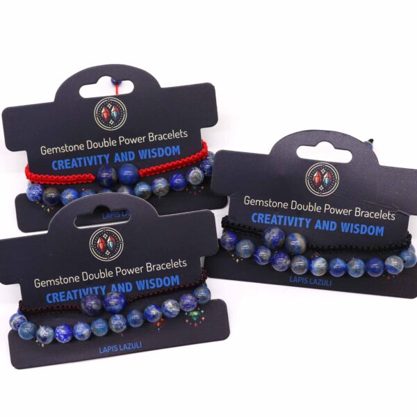 Second image of Pulseras de Doble Poder de Piedras Preciosas - Sodalita