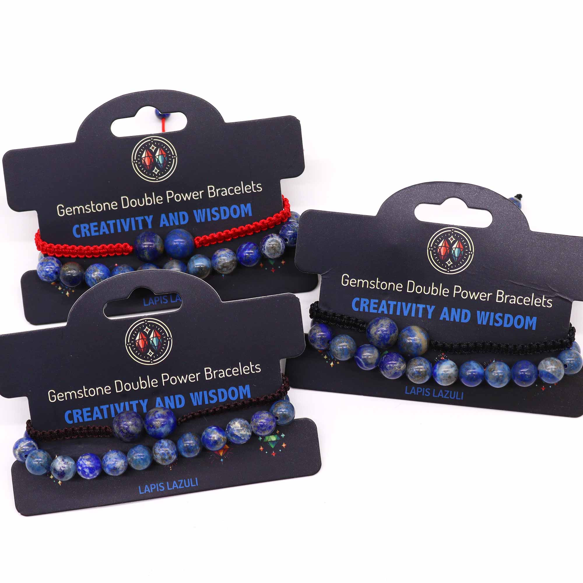Second image of Pulseras de Doble Poder de Piedras Preciosas - Sodalita