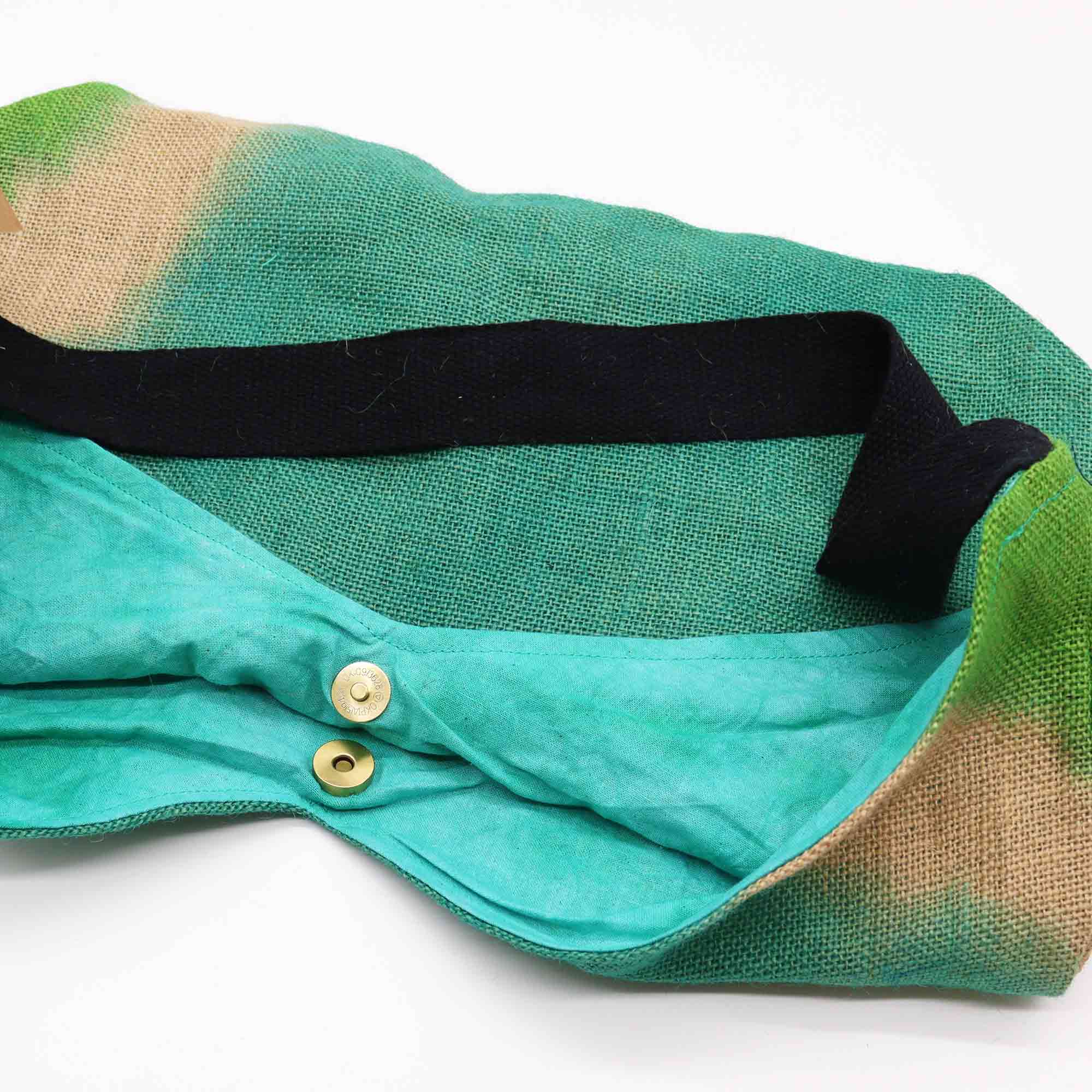 Second image of Bolso de hombro - Verde azulado