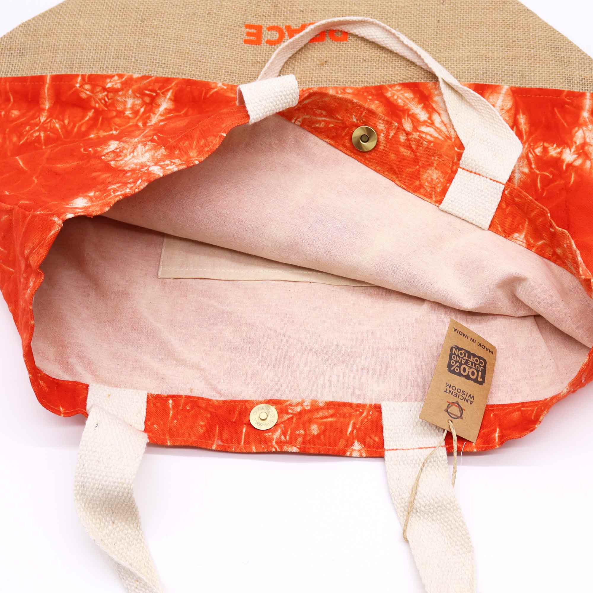 Second image of Bolsa All Natural - Naranja  - Mano Namasté - Paz