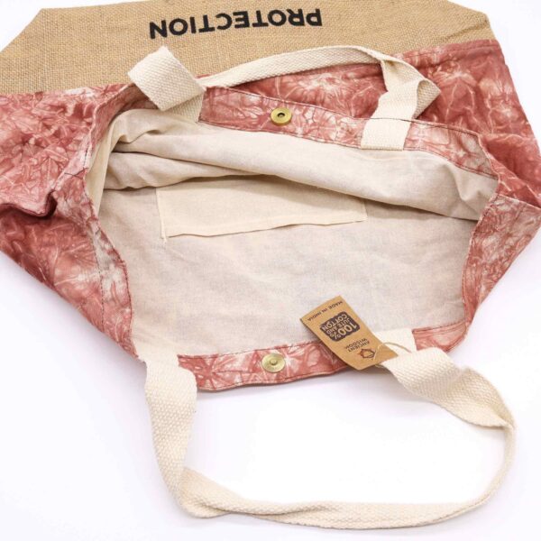 Second image of Bolsa All Natural - Terracota  - Hamsa - Protección