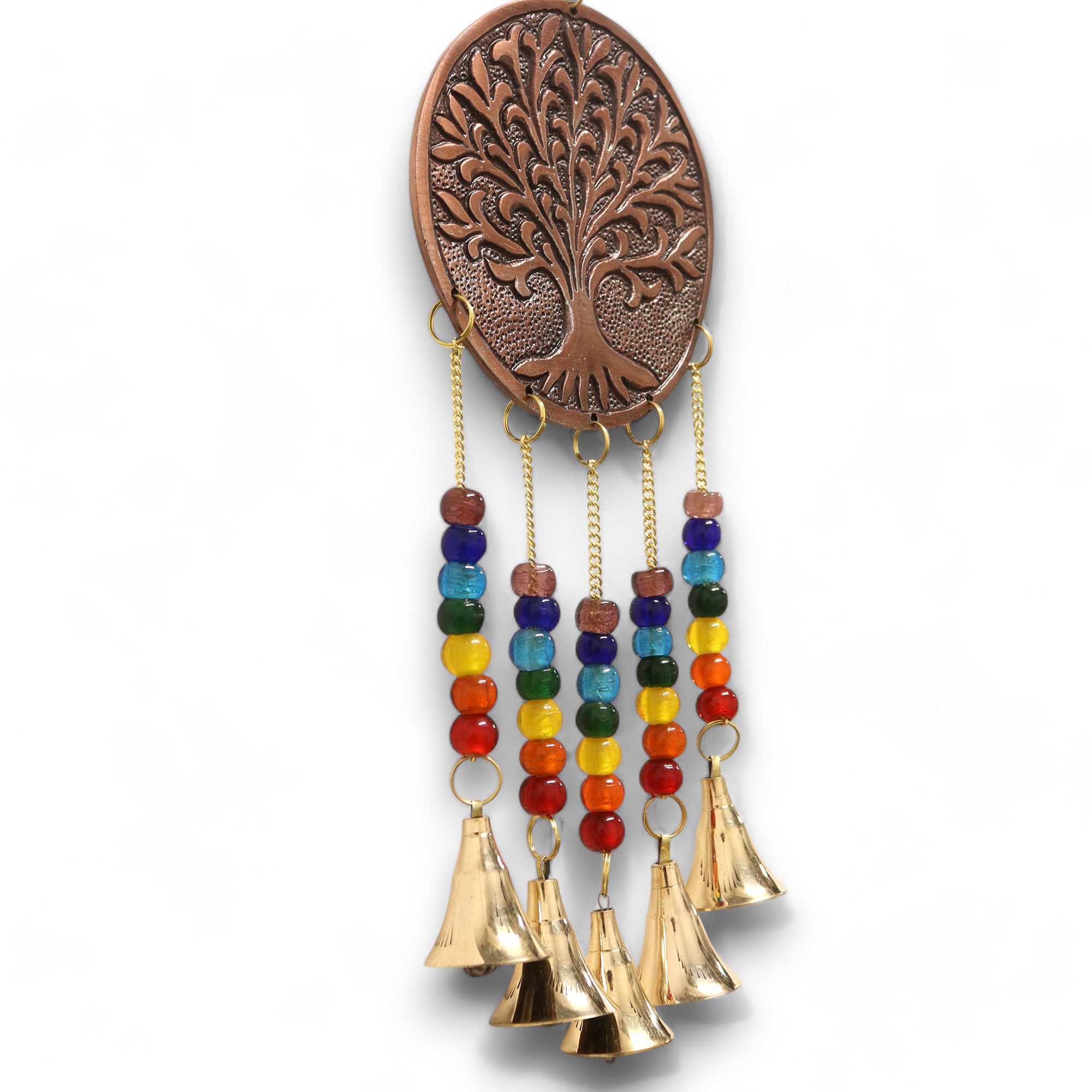 Second image of Campanas Indias - Arbol de la Vida Mediano - Chakra 5 Campanas - 10x36cm