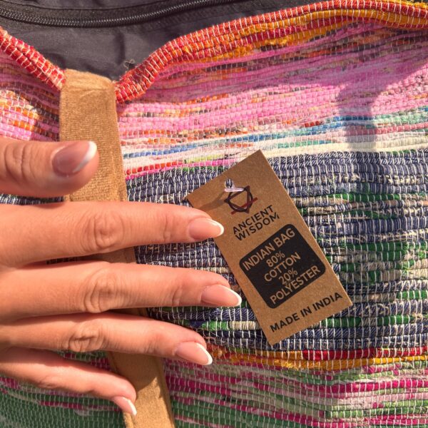 Second image of Bolso Grande de Tapetes Reciclados - Tonos Rosa