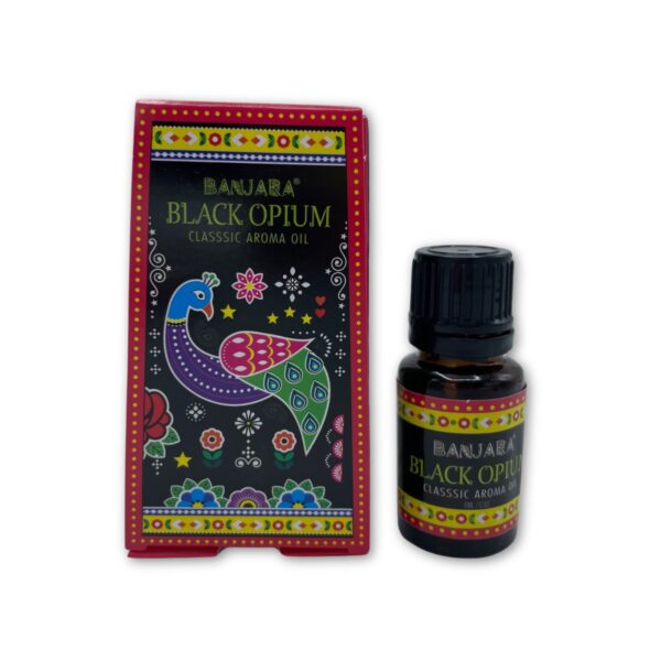 Second image of Aceite con fragancia de la India Banjara 10ml - Opio negro