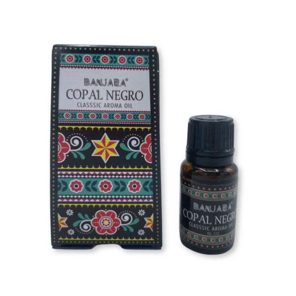 Second image of Aceite con Fragancia de la India Banjara 10ml - Copal Negro