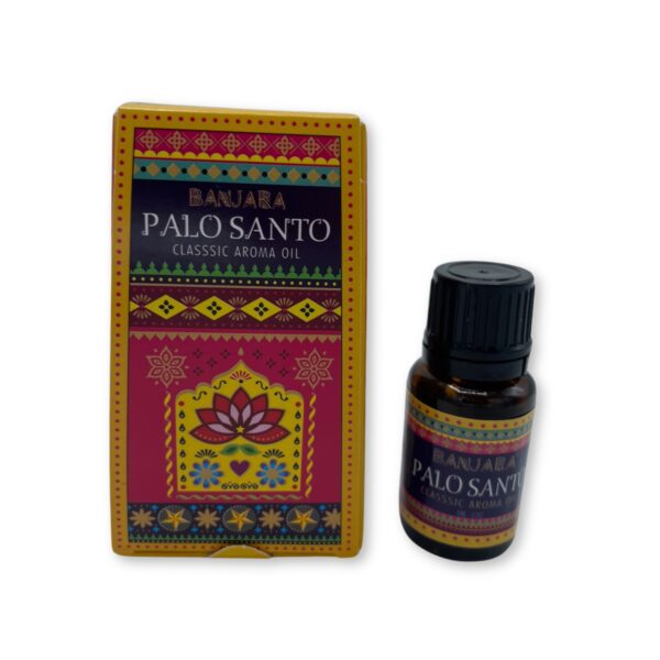 Second image of Aceite con fragancia de la India Banjara 10ml - Palo Santo