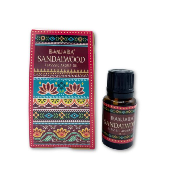 Second image of Aceite con fragancia de la India Banjara 10ml - Sándalo